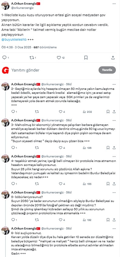 Burdur'da Başkan Ercengiz'den Akp Grup Başkanı'na Sert Sözler Abilerin Talimat Vermiş 2