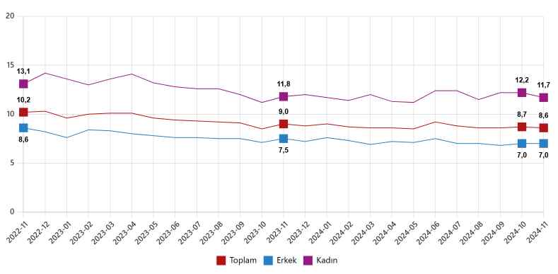 TÜİK’e Göre Türkiye’de İşsizlik Azaldı