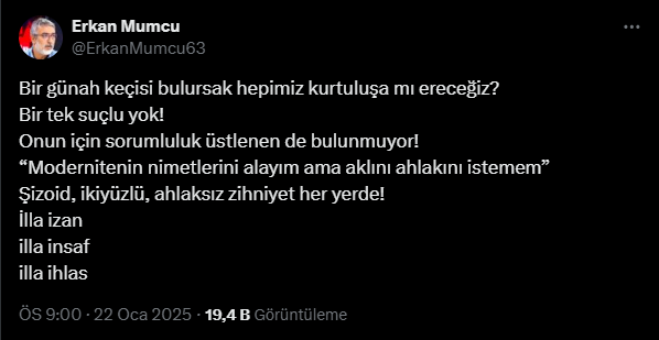 Kültür ve Turizm Eski Bakanı Mumcu'dan Kartalkaya Faciasına Tepki: "Suçlu Yok, Sorumluluk da!"