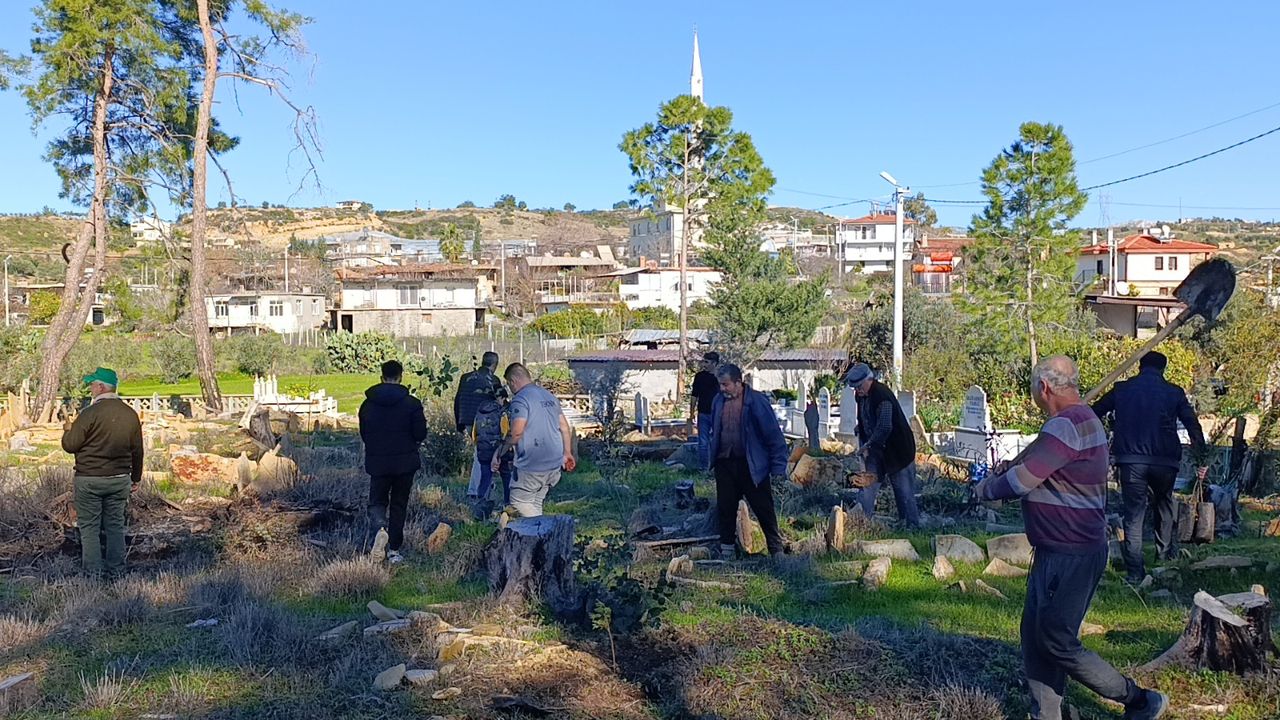 O Mezarlık Büyük Manavgat Yangınında Küle Dönmüştü! İmece Usulü Ağaçlandırıldı  3