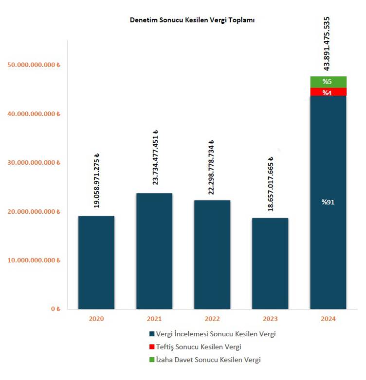 Vergi Denetim Kurulu 2024'te Rekor Kamu Alacağı Tahakkuk Ettirdi