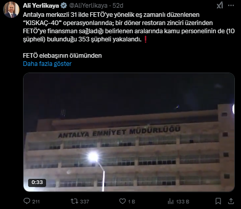 Antalya'nın Meşhur Dönercisine FET* Operasyonu!