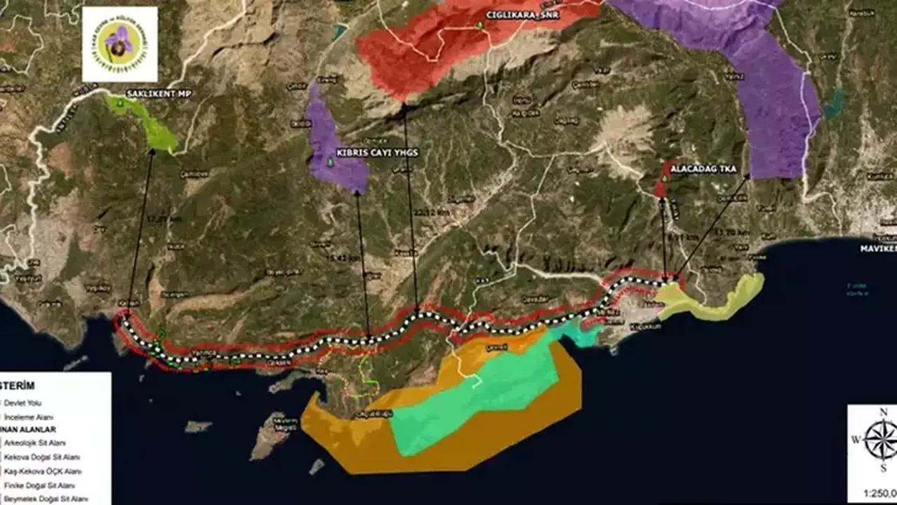 Finike Demre Kaş Alkan Bölünmüş Yol Projesi'ne Dava Açıldı 5