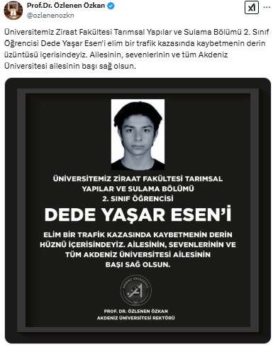 Motokuryelik Yapan Akdeniz Üniversitesi Öğrencisi Hayatını Kaybetti  2