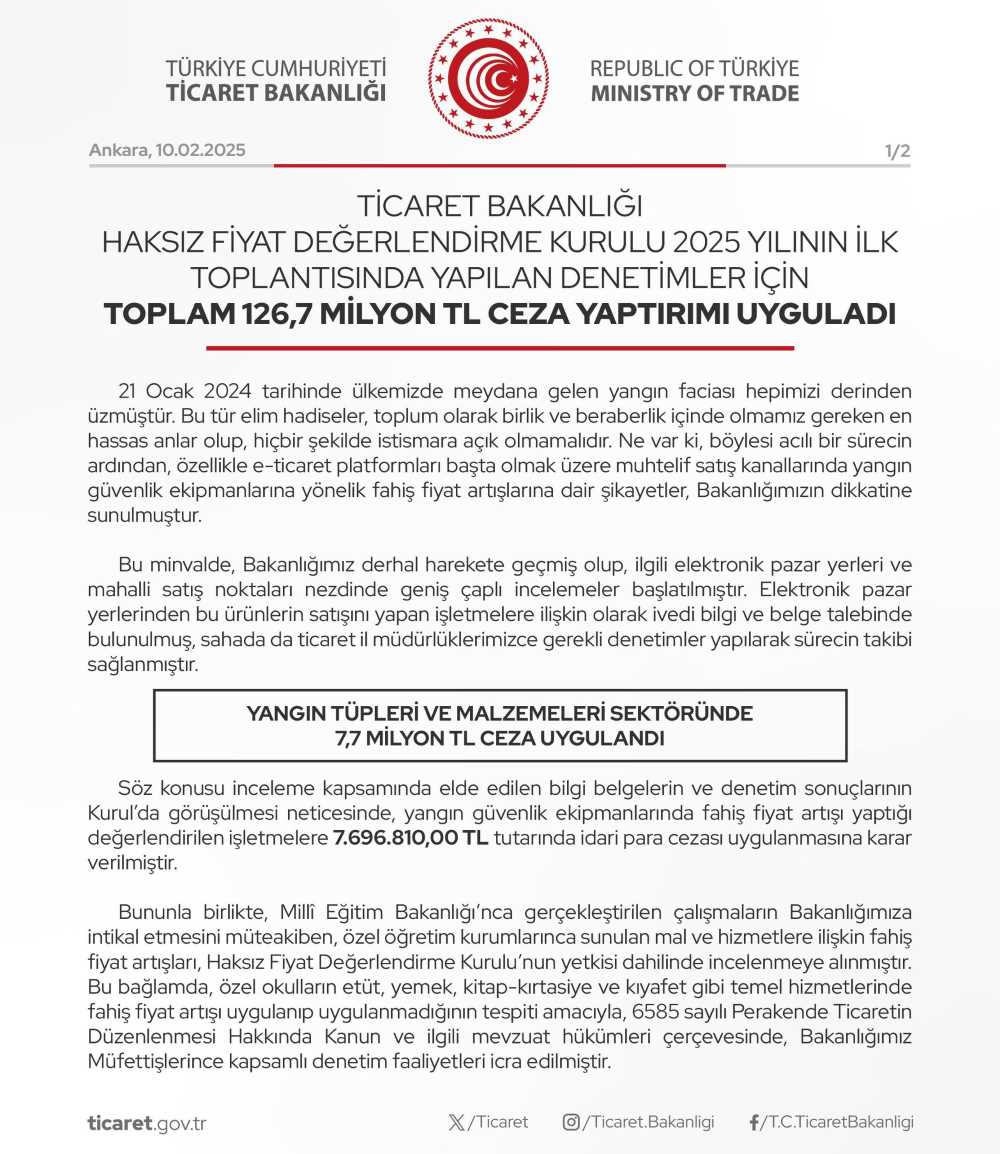 Ticaret Bakanlığı'ndan Özel Okullara 66 Milyon TL Ceza!