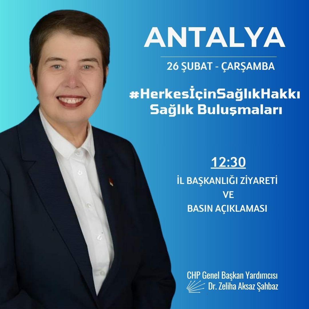 Zeliha Aksaz Şahbaz Antalya İl Başkanlığı’nı Ziyaret Edecek!-1