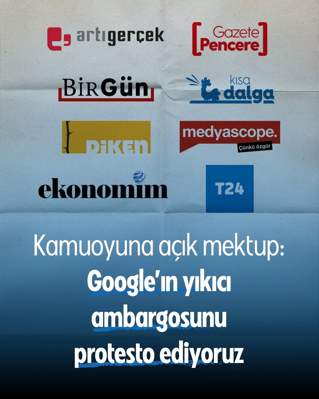 Bağımsız Medyadan Google’a Tepki: "Mücadele Edeceğiz"