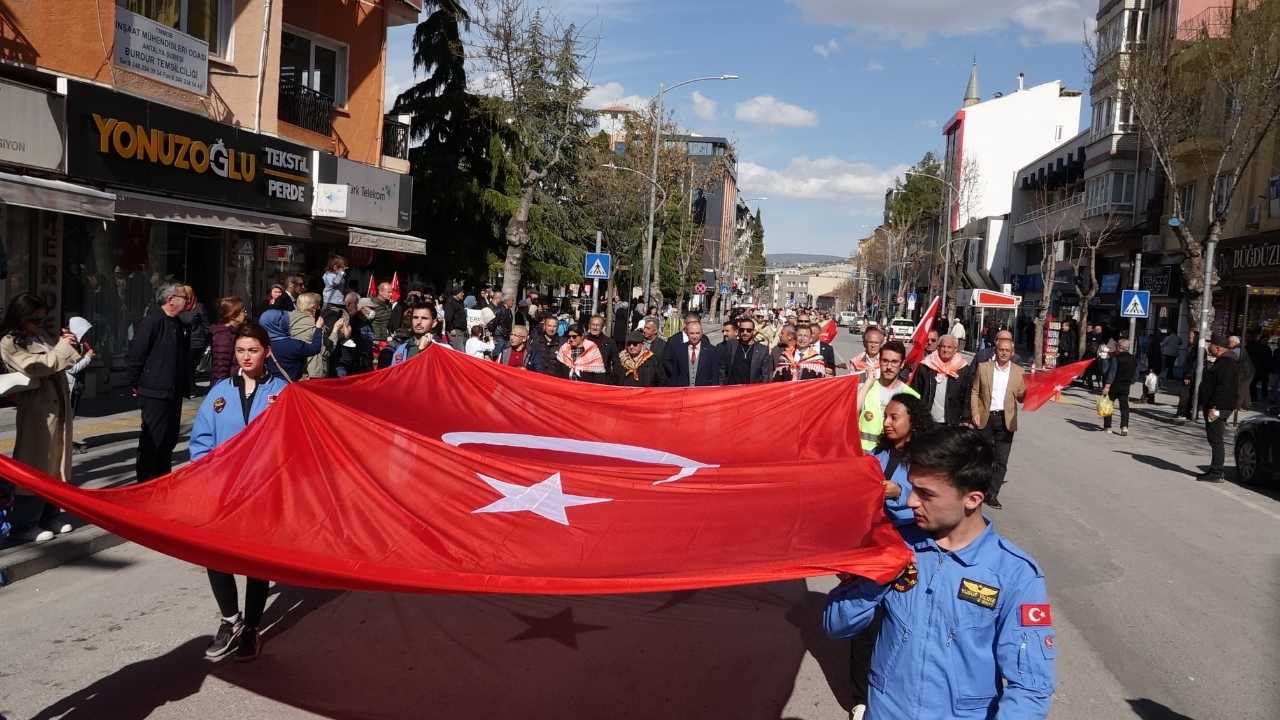 Burdur'da 18 Mart Yürüyüşü Düzenlendi  2