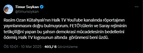 Halk TV'de Rasim Ozan Kütahyalı Tepkileri!