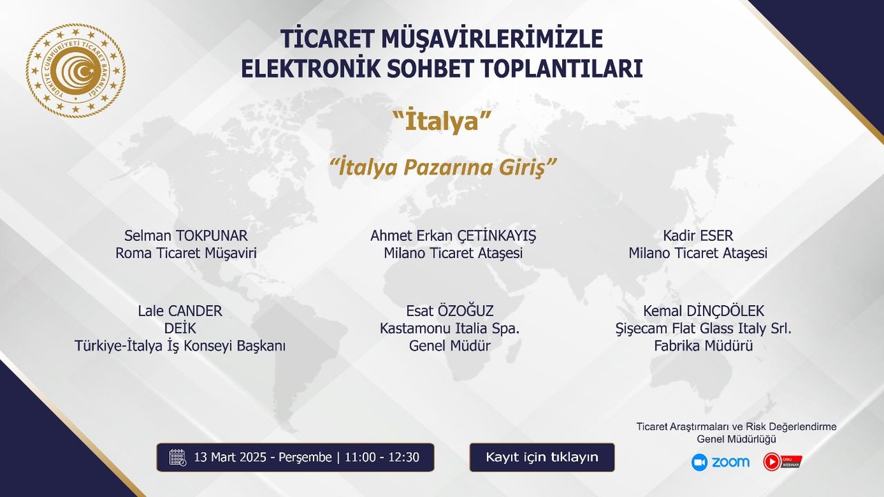 Ispartalılar İtalya'daki Ticaret Müşavirleriyle Buluşacak 2