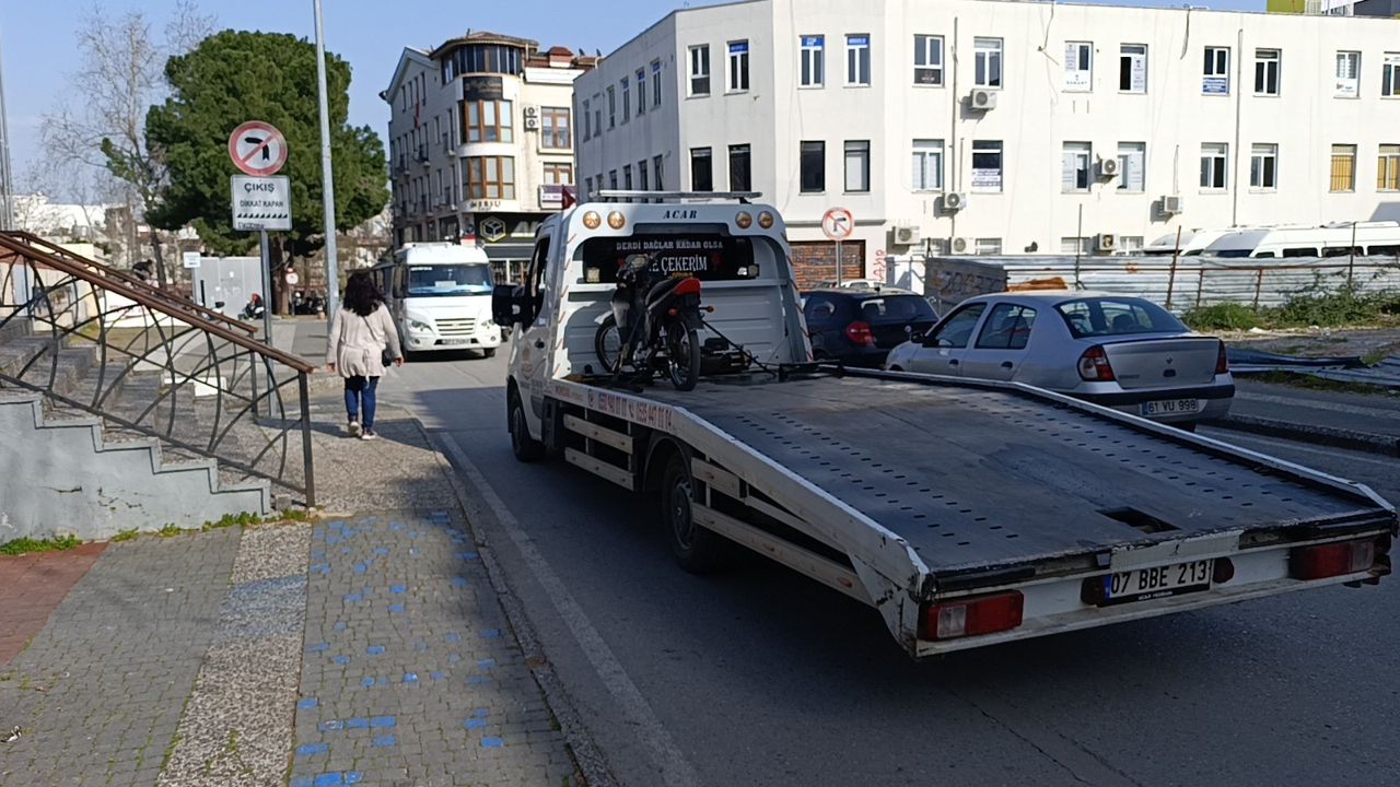 Manavgat'ın 5 Noktasında Eş Zamanlı Motosiklet Denetimi 2