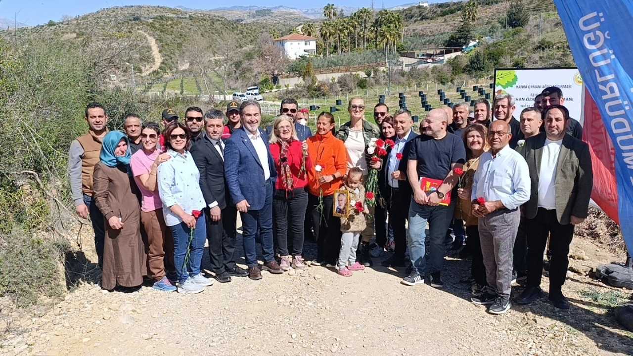 Manavgat'ta Tuğba Özay'ın Babası Adına Hatıra Ormanı Oluşturuldu 4