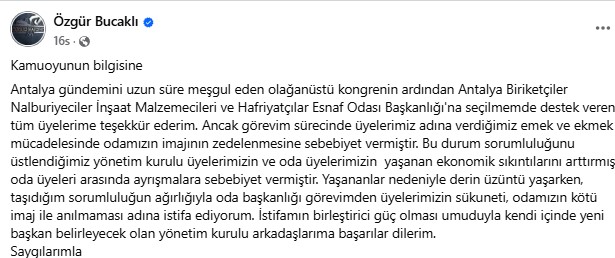 Saldırıya Uğrayan Başkan Özgür Bucaklı İstifa Etti 11