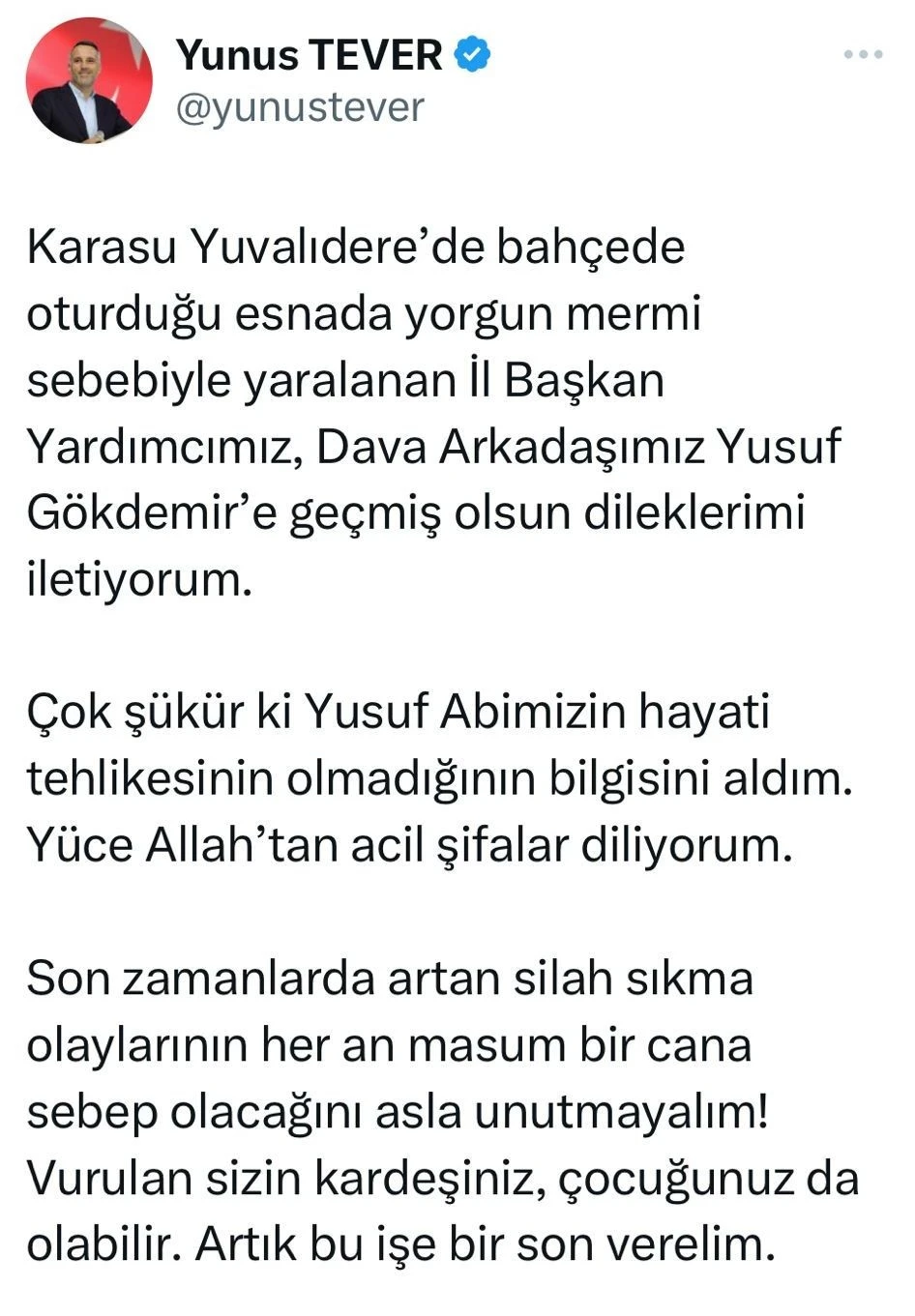 AKP'li İl Başkan Yardımcısı Yaralandı