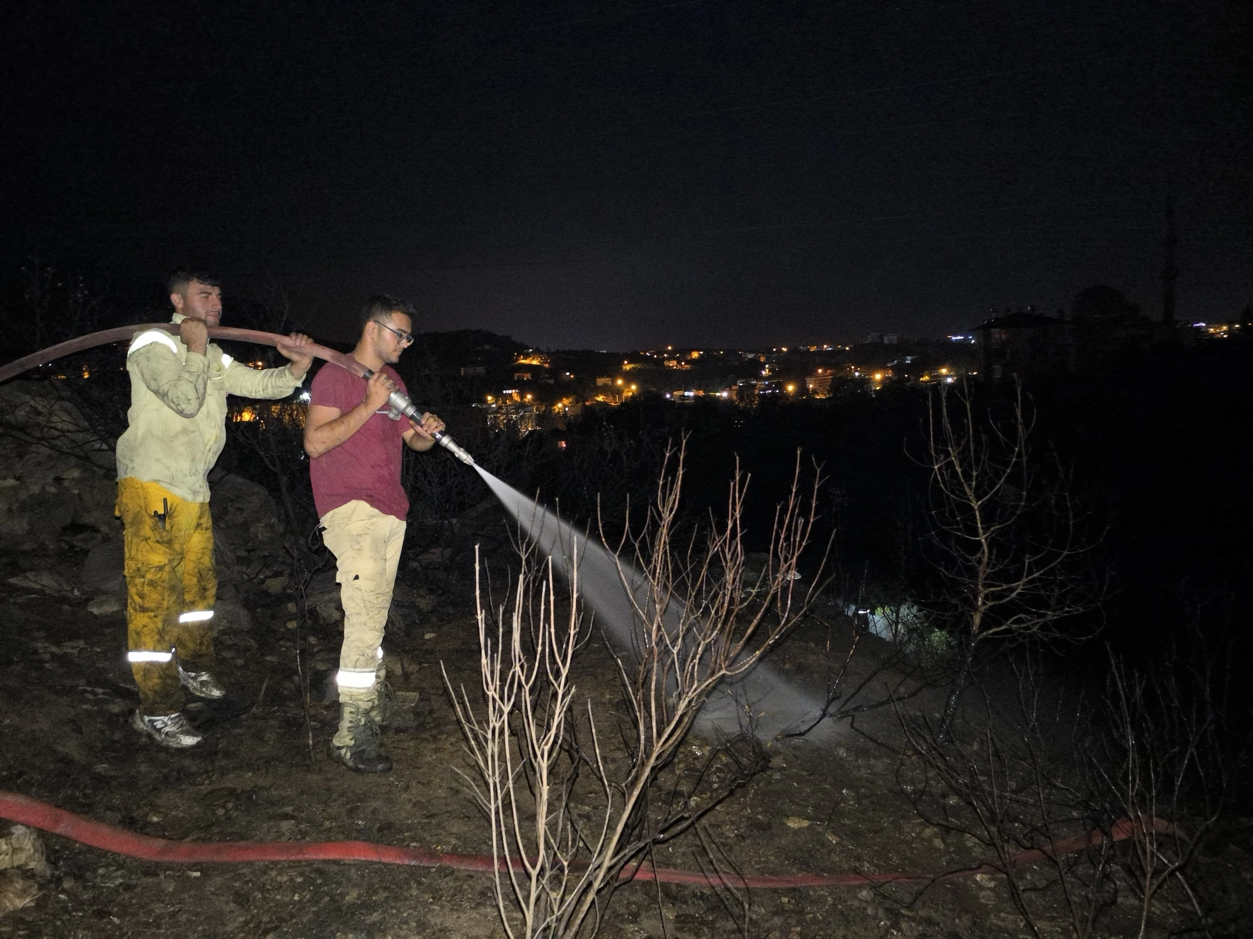 Antalya'nın Alanya İlçesinde Makilik Alanda Yangın: 10 Dönüm Zarar Gördü