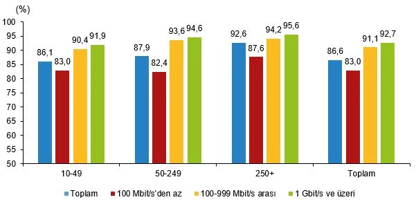 TÜİK Açıkladı! Girişimlerin Yüzde Kaçı İnternet Hızından Memnun? 