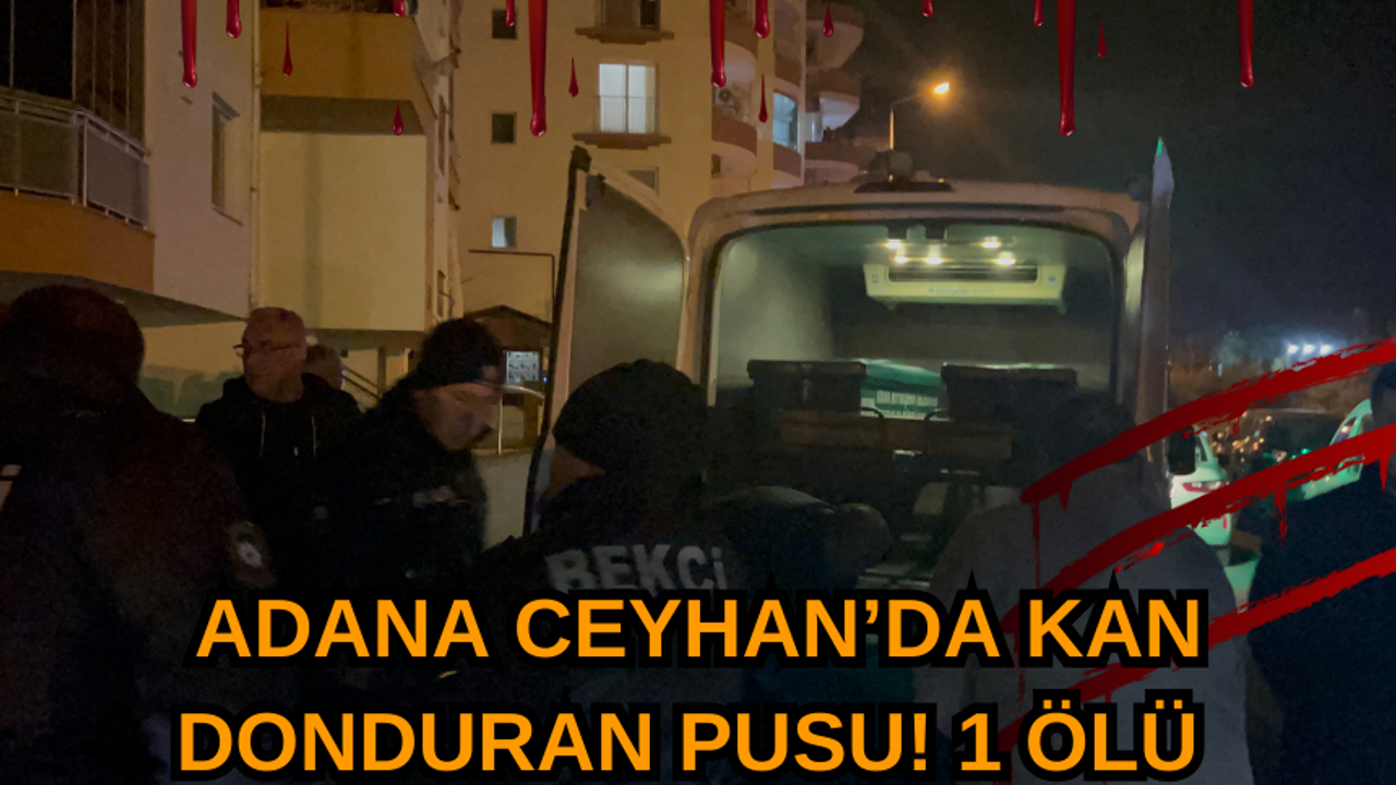 Adana Ceyhan’da Kan Donduran Pusu! 1 Ölü