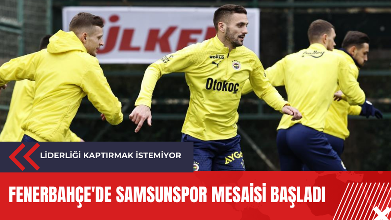 Fenerbahçe'de Samsunspor mesaisi başladı