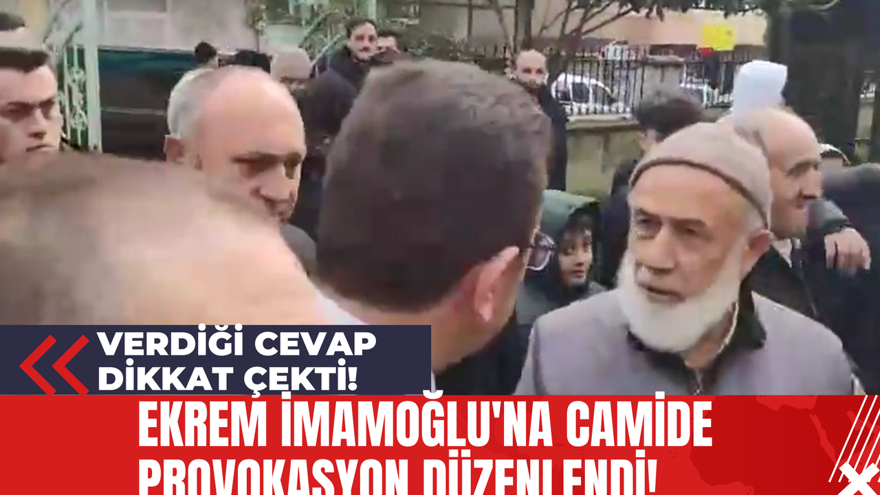 Ekrem İmamoğlu'na Camide Provokasyon Düzenlendi! Verdiği Cevap Dikkat Çekti!