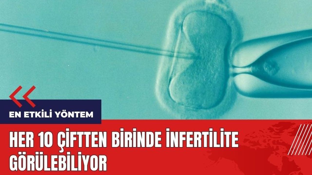 Her 10 çiftten birinde infertilite görülebiliyor