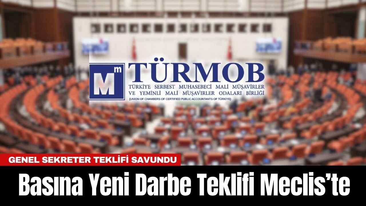 Basına Yeni Darbe Teklifi Meclis’te