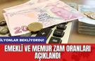 Milyonlar Bekliyordu! Emekli ve Memur Zam Oranları Açıklandı