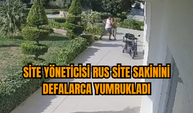 Site yöneticisi Rus site sakinini defalarca yumrukladı