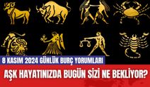 Aşk Hayatınızda Bugün Sizi Ne Bekliyor? 8 Kasım 2024 Günlük Burç Yorumları