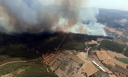 İzmir Kınık'ta orman yangını devam ediyor