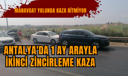Antalya'da 1 ay arayla ikinci zincirleme kaza