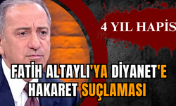 Fatih Altaylı'ya Diyanet'e hakaret suçlaması: 4 yıl hapis