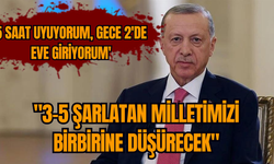 Erdoğan:"3-5 şarlatan milletimizi birbirine düşürecek"