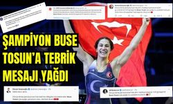 Dünya Güreş Şampiyonu Buse Tosun'a tebrik mesajı yağdı