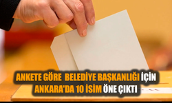 Ankete göre belediye başkanlığı için Ankara'da 10 isim öne çıktı