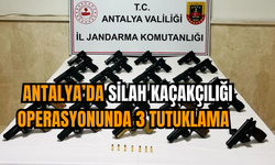 Antalya’da silah kaçakçılığı operasyonunda 3 tutuklama  