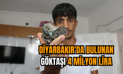  Diyarbakır'da bulunan göktaşı 4 milyon lira