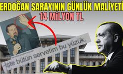 Erdoğan sarayının günlük maliyeti 14 milyon lira
