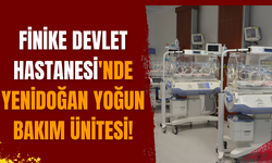 Finike Devlet Hastanesi'nde yenidoğan yoğun bakım ünitesi!