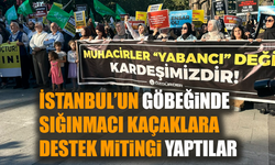 İstanbul’un göbeğinde sığınmacı kaçaklara destek mitingi
