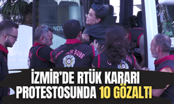 İzmir'de RTÜK protestosunda 10 gözaltı