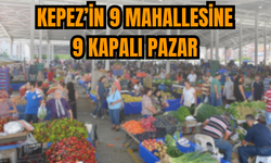 Kepez'in 9 mahallesine 9 kapalı pazar