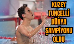 Milli sporcu Kuzey Tunçelli yüzme şampiyonasında altın madalya kazandı
