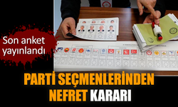 Son anket yayınlandı. Parti seçmenlerinden nefret kararı