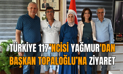 Türkiye 117’ncisi Yağmur'dan Başkan Topaloğlu’na ziyaret
