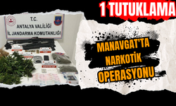 Manavgat'ta narkotik operasyonu: 1 tutuklama