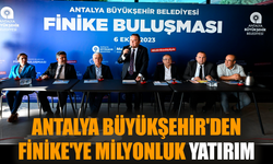 Antalya Büyükşehir'den Finike'ye milyonluk yatırım
