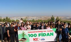 GAİB'den 100 ağaçla Cumhuriyet coşkusu