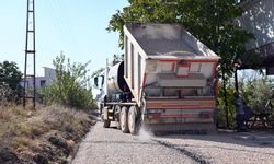 Manavgat'ta yoğun asfalt çalışması