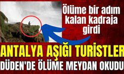 Antalya aşığı turistler Düden'de ölüme meydan okudu