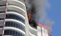 Mersin'de 18. katta korkunç yangın